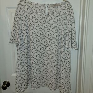 NWOT Loft Floral Plus Size 22 Blouse